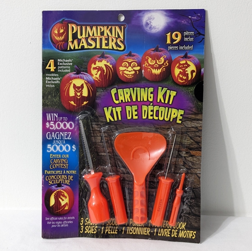 NEW PUMPKIN MASTERS PUMKIN CARVING  TOOLS AND PATTERNS